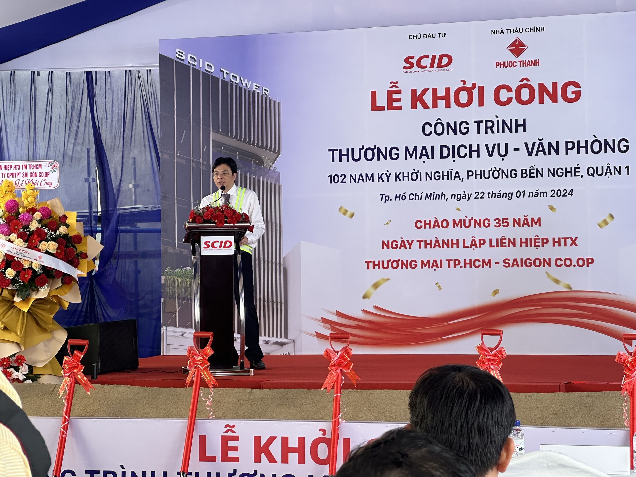 Ông Phạm Hoàng An - Phó Tổng Giám đốc SCID phát biểu khai mạc