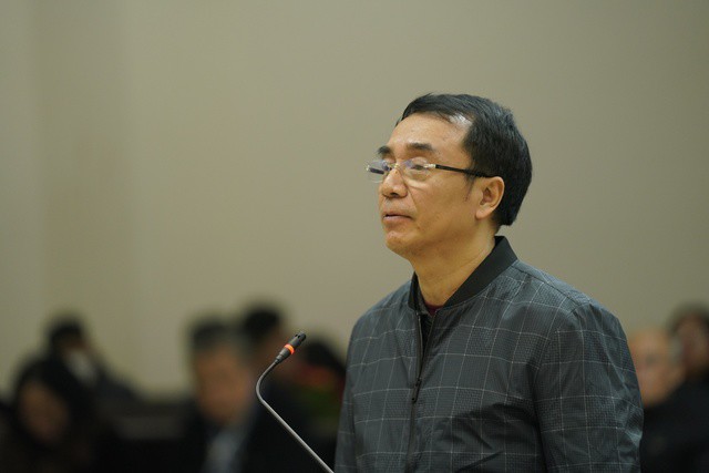 Bị cáo Trần Hùng tại phiên toà cấp phúc thẩm