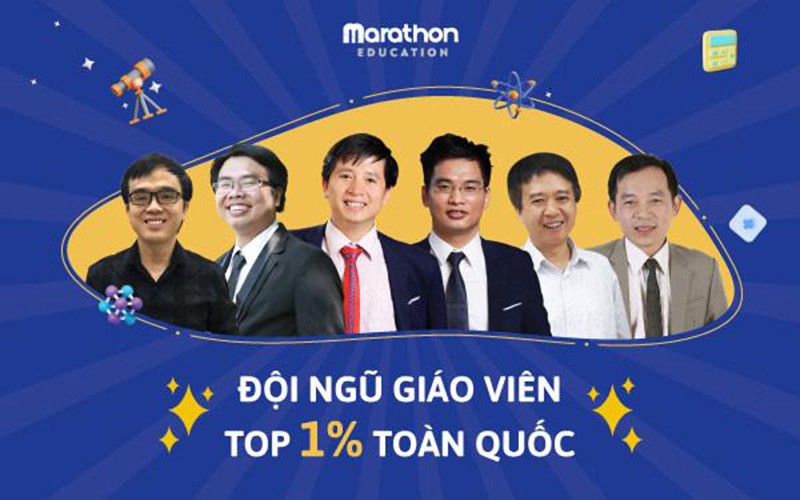 Đội ngũ giảng dạy của Marathon Education thuộc các giáo viên top đầu tại Việt Nam