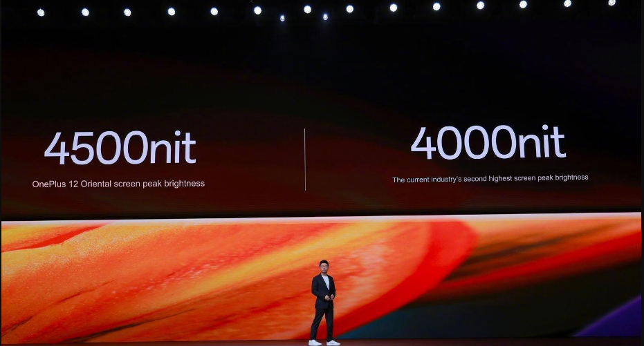 OnePlus 12 có màn hình với độ sáng tối đa 4.500 nit.