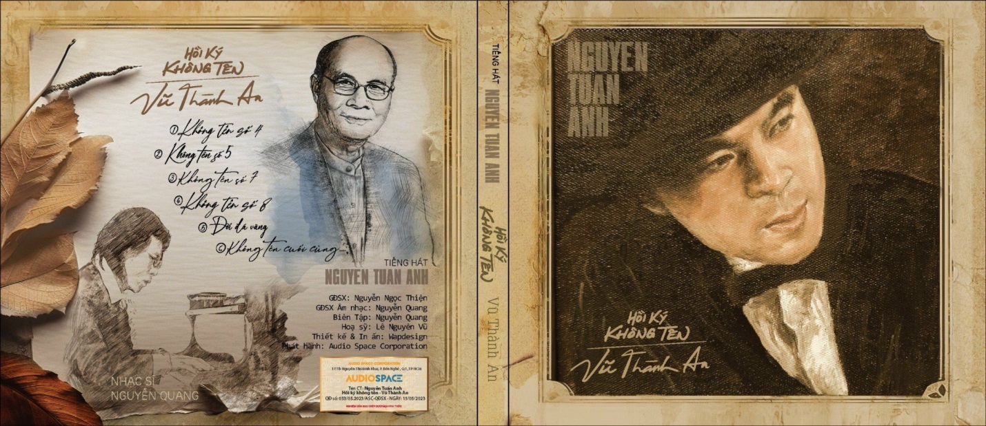 Bìa album Hồi ký không tên của Nguyễn Tuấn Anh