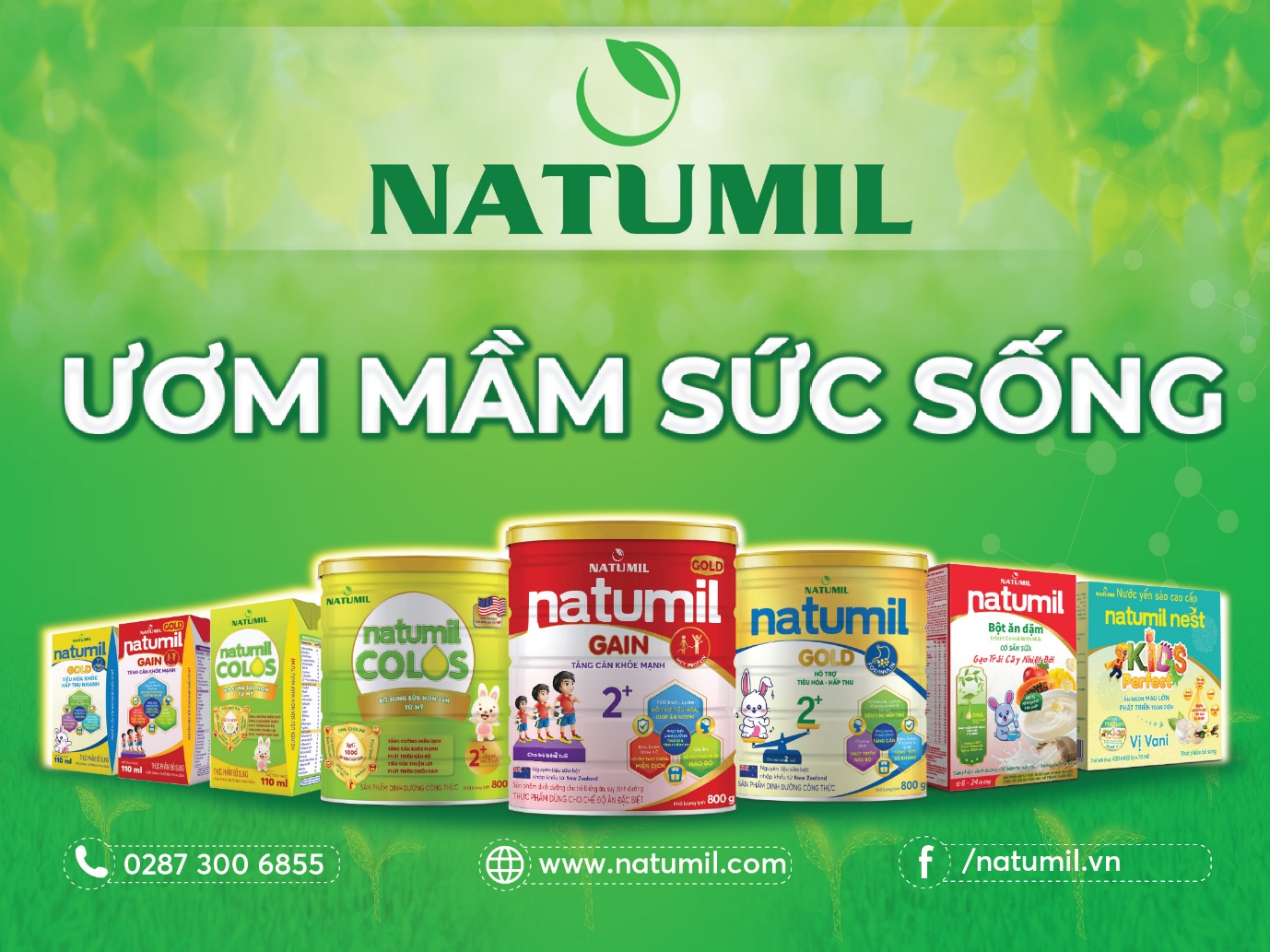 Hệ sinh thái sản phẩm dinh dưỡng của Natumil phù hợp mọi lứa tuổi người Việt